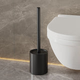 Iron Floor-Standing Toilet Brush Cleaning Brush With Base-Black In Australia - Darrahopens