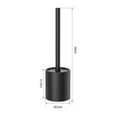 Iron Floor-Standing Toilet Brush Cleaning Brush With Base-Black In Australia - Darrahopens