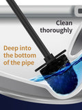 Iron Floor-Standing Toilet Brush Cleaning Brush With Base-Black