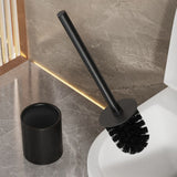 Iron Floor-Standing Toilet Brush Cleaning Brush With Base-Black