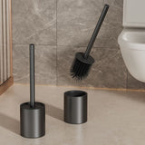 Iron Floor-Standing Toilet Brush Cleaning Brush With TPR Brush Head-Black
﻿