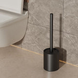 Iron Floor-Standing Toilet Brush Cleaning Brush With TPR Brush Head-Black
﻿