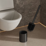 Iron Floor-Standing Toilet Brush Cleaning Brush With TPR Brush Head-Black
﻿