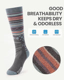 OutdoorMaster Ski Socks 3-Pack Merino Wool, Over The Calf Non-Slip Cuff for Men & Women In Australia - Darrahopens