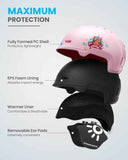 OutdoorMaster Children's Ski Helmet, Snowboard Helmet for Boys & Girls, Robust PC Shell & EPS Foam, 12 Ventilation Holes, Adjustable Snow Sports Helmet, Certified Snow Sports and Snowboard Helmet-Glossy Pink,48-52cm X-Small In Australia - Darrahopens