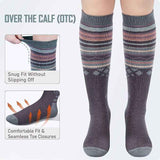 OutdoorMaster Ski Socks 4-Pack Merino Wool, Over The Calf Non-Slip Cuff for Men & Women In Australia - Darrahopens