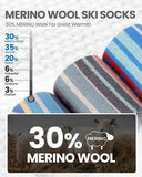 OutdoorMaster Ski Socks 4-Pack Merino Wool, Over The Calf Non-Slip Cuff for Men & Women In Australia - Darrahopens