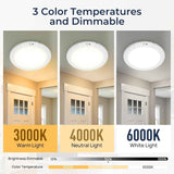 2 Pack Magnetic Wireless Ceiling Light, Rechargeable Battery Operated Ceiling Light wiht Remote, Ultra-Thin Motion Sensor Shower Lamp for Bathroom Closet Porch