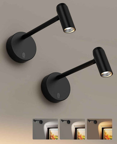 Picture Light for Wall, Battery Operated Art Light for Paintings CCT Dimmable Recharging Gallery Battery Wall Light with Remote Control for Living Room Gallery Dartboard Art Bathroom 2PCS