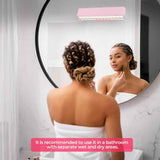 Wireless Vanity Lights for Mirror Set of 2-4000mAh Rechargeable Stick On Makeup Light with CCT Modes & Dimmable Brightness, Cordless Light for Mirror, Vanity, Bathroom, Renter Friendly