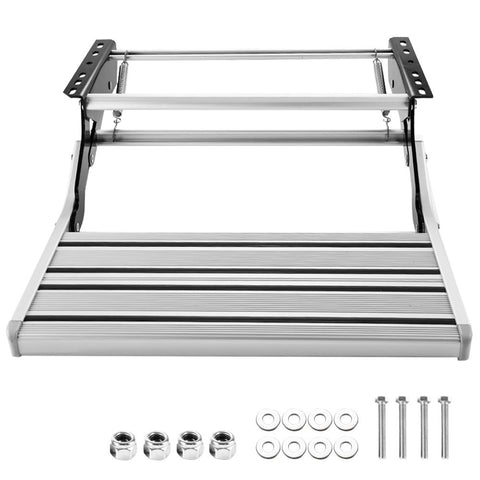 Heavy Duty Pull-Out Caravan Step – Folding Aluminium RV Entry Step, Non-Slip Portable Camping Step, Space-Saving Retractable Design, 58 x 54 x 17cm In Australia - Darrahopens
