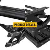 Heavy Duty Double Aluminium Caravan Step – Anti-Slip RV Entry Step, Stable 2-Tier Camping Step, Durable Outdoor Access Step, 54.5 x 77.5 x 30cm