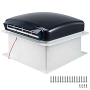 Darrahopens Outdoor Recreation > Camping > Caravan Accessories 12V Caravan Roof Vent Fan with LED Light & Reversible Airflow – Waterproof Rain-Proof Hatch Exhaust Fan with Screen for RV, Motorhome & Campervan Shower In Australia - Darrahopens