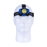 Brillar 3-Mode Headlamp – Blue, 120 Lumens with COB LED