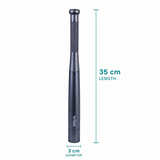 35cm Aluminium LED Torch Flashlight with High Low Strobe Modes, AA Batteries Included, Lightweight Camping Emergency Safety Light – Gunmetal In Australia - Darrahopens