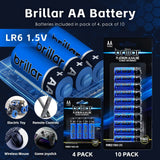 24 Pcs Brillar AA Platinum Alkaline Batteries