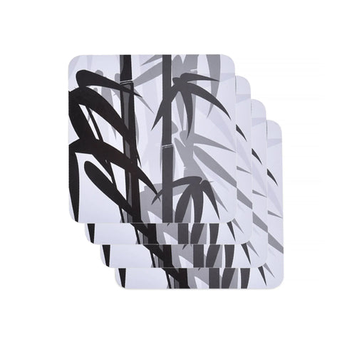 4 Pcs Clevinger MDF Coasters Bamboo