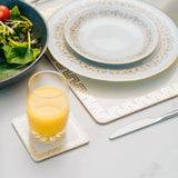 4 Pcs Clevinger MD Placemats Gold Border