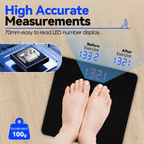 Clevinger Digital Glass Bathroom Scale – 180kg Max Capacity