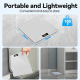 Clevinger Silver Digital Glass Bathroom Scale – 180kg Max Capacity
