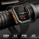 Njord Gear Indestructible Tactical Smartwatch – Military Grade & Rugged - Orange