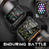 Njord Gear Indestructible Tactical Smartwatch – Military Grade & Rugged - Orange