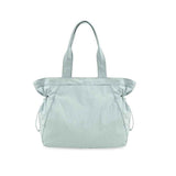 Lightweight Nylon Shopper Tote Bag 18L Side-Cinch Shoulder Bag - Mint