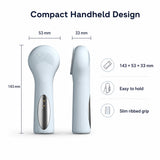 Silicone Facial Cleansing Brush Sonic Vibration Heating Waterproof Rechargeable-BEIGE In Australia - Darrahopens
