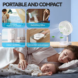 Folding Telescopic 4.5W Portable Height/Tilt Adjustable Rechargeable Cordless Fan