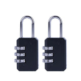 2 Pcs Combination 3 Dial Smooth Padlocks