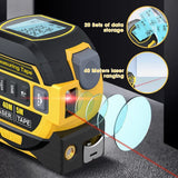 40m Laser Measure, Cross-line Laser Level, 5m Tape Measure Yellow In Australia - Darrahopens