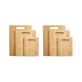 6 Pcs Bamboo Cheese Cutting & Serving Board Set – Moso Bamboo, Reversible, BPA-Free