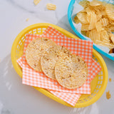 3 Pcs Cook Easy Oval Plastic Snack Baskets