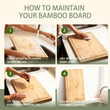 3 Pcs Bamboo Cutting Board