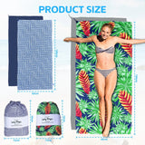 Lazy Dayz Quick Drying Sand Free Beach Towel - Makena