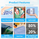 Lazy Dayz Quick Drying Sand Free Beach Towel - Makena