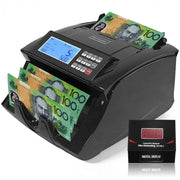 Darrahopens Electronics > Printer Accessories & Supplies > Calculators Automatic Money Counter Machine For Australian Banknotes With UV/MG/IR Counterfeit Detection, High-Speed Counting & Digital Display 25.3x30.3x19.5cm In Australia - Darrahopens