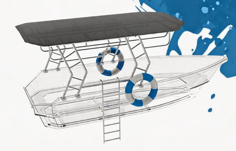 5.6m (12-Person) Smart Electric Power Transparent Boat In Australia - Darrahopens
