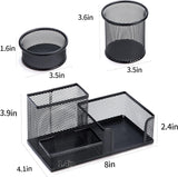 3-set Desk Organisers, Pen Holder For Stationeries & Pencils, Accessories