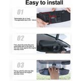 Darrahopens Auto Accessories > Auto Accessories Others > Automotive Parts Panoramic Interior Rearview Mirror for Car or Truck, 238 x 84 mm, Universal Wide Angle Compatible