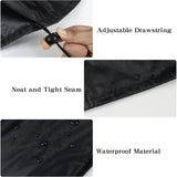 Outdoor Bench Cover, 52" W x 26" D x 35" H 2-Seater Patio Bench Cover Waterproof, 210D Heavy Duty Outdoor Furniture Cover for Garden Patio Loveseat, Bench(Black)