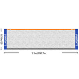 Darrahopens Sports & Fitness > Racquet Sports > Tennis Professional Portable Foldable Badminton Net Standard 5.1m Indoor Outdoor White
