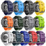 Silicone Strap for Garmin Fenix 7X 7 Pro Solar 6X 6 Sapphire 5 5X Plus 3 3HR Epix Compatible with Garmin QuickFit 22mm 26mm Army Green Watch Band