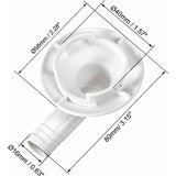 Air Conditioning Drain Hose Connector Elbow Fitting End Cap Condensate Drain Air Conditioner For Mini-Split Units And