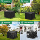 Square Garden Table Cover, Waterproof Garden Furniture Cover, Anti-Uv, Oxford Fabric Outdoor Garden Furniture Table