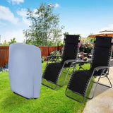 2 pcs Folding Sun Lounger Cover, Windproof Anti-Uv Waterproof Folding Garden Chair Covers, Garden Sun Lounger Cover,