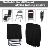2 pcs Folding Sun Lounger Cover, Windproof Anti-Uv Waterproof Folding Garden Chair Covers, Garden Sun Lounger Cover,