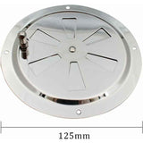 ROund Ventilation Grille, Adjustable Air Vent Stainless Steel Air Vent Air Inlet And Exhaust 125Mm