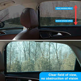 Car Sun Shade For Baby, 2 Pack Car Sun Shade For Kids And Pets, Block Uv Rays Anti Mosquito Net, Universal Size For