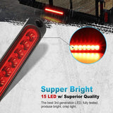 Darrahopens Auto Accessories > Auto Accessories Others > Automotive Lights 2 pcs 12V 15 LED Trailer Brake Tail Light Bar Waterproof Rear Lights Running Lights Identification Light For Offroad